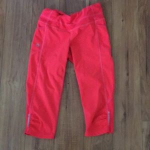 Athletes s XS 78% polyester 22% spandex bright coral nice leggings.